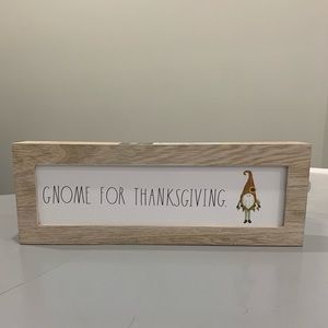 Rae Dunn Gnome for Thanksgiving Sign